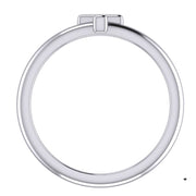 Ladies 925 Sterling Silver or Two Tone Cross Ring - US Jewels