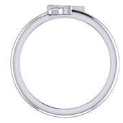 Ladies 925 Sterling Silver or Two Tone Methodist Cross Ring - US Jewels