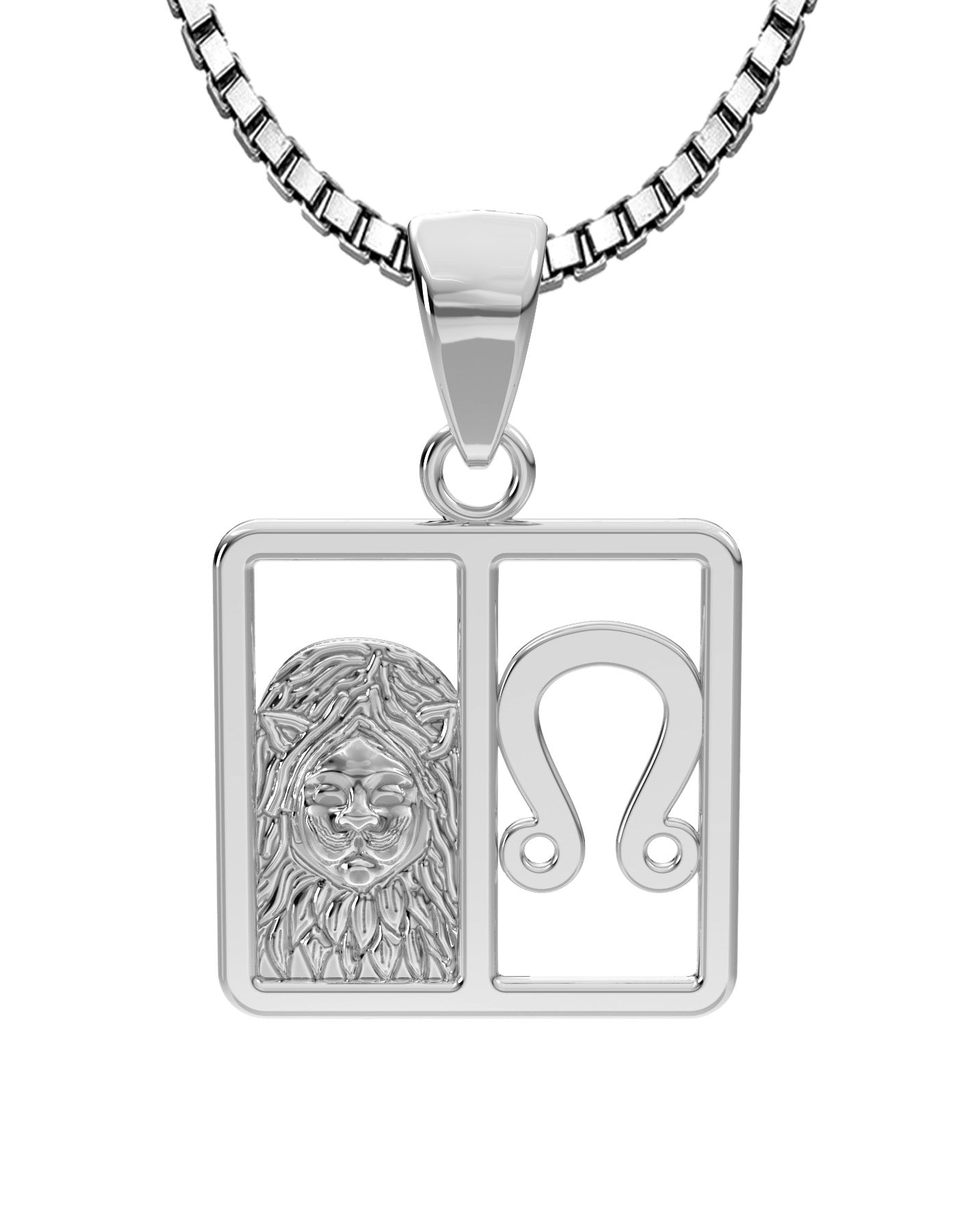 Leo necklace store sterling silver