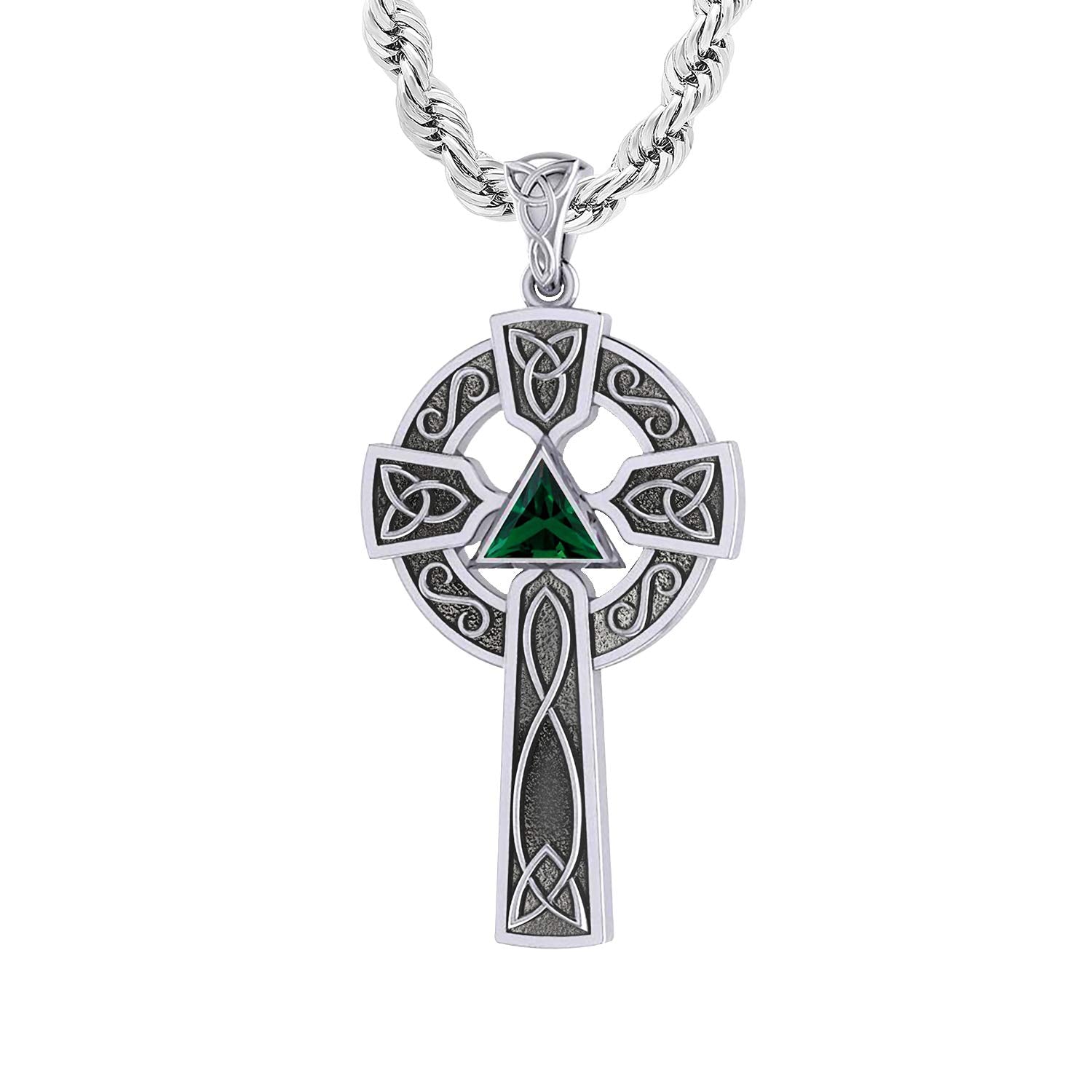 Celtic knot birthstone on sale necklace