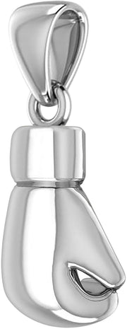 32mm 3D 925 Sterling Silver Boxing Glove Pendant Necklace, 22g - US Jewels