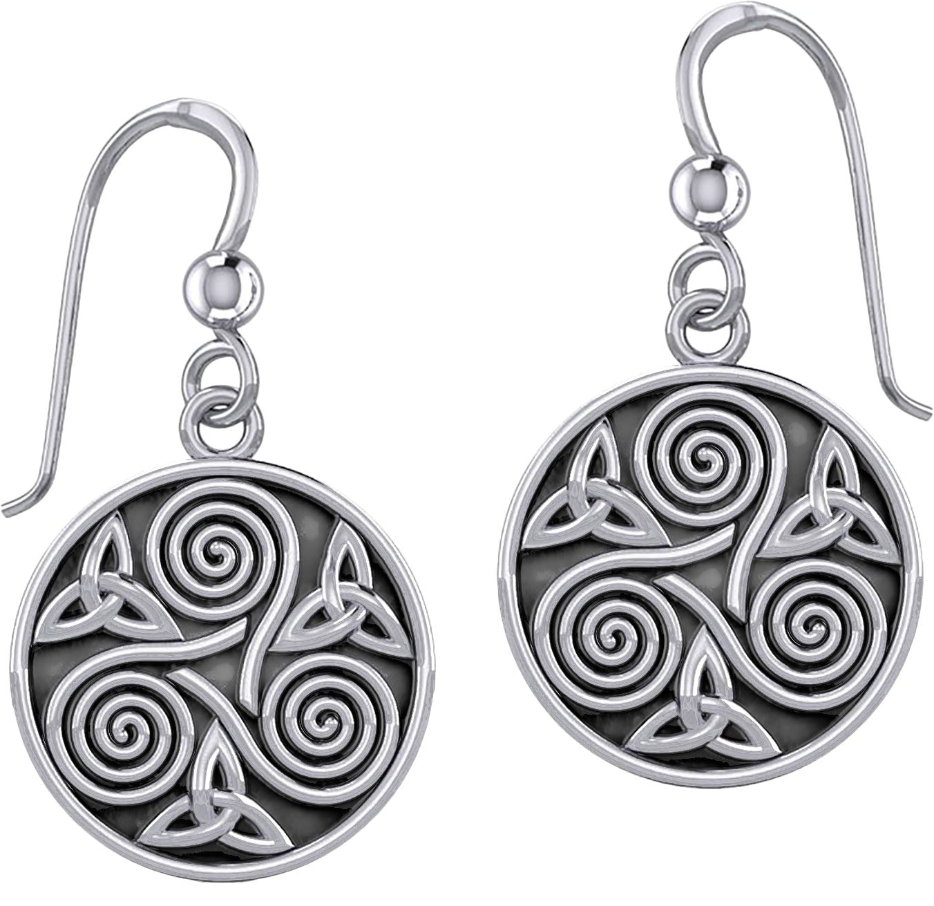 TRISKELE ORECCHINI in Argento 925 EARRINGS TRISKELE Sterling Silver TRISKELE ORECCHINI in Argento 925 EARRINGS TRISKELE Sterling Silver