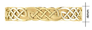 Ladies 14K Yellow Gold Celtic Love Knot Ring - US Jewels