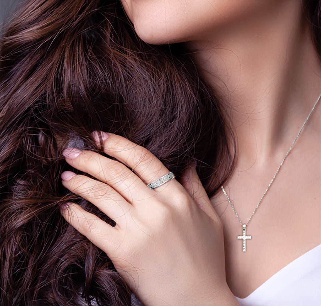 Ladies 925 Sterling Silver Celtic Love Knot Ring, 6mm - US Jewels