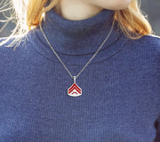 Ladies 925 Sterling Silver Corporal US Marine Corps Pendant - US Jewels