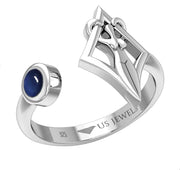 Ladies 925 Sterling Silver Gemstone Goddess Ring - US Jewels