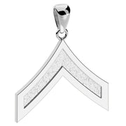 Men's 10k or 14k Yellow or White Gold Private First Class US Marine Corps Pendant - US Jewels