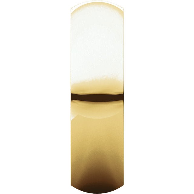 Men's 14k Yellow Gold 6mm Half Round Groom Wedding Band Ring - US Jewels