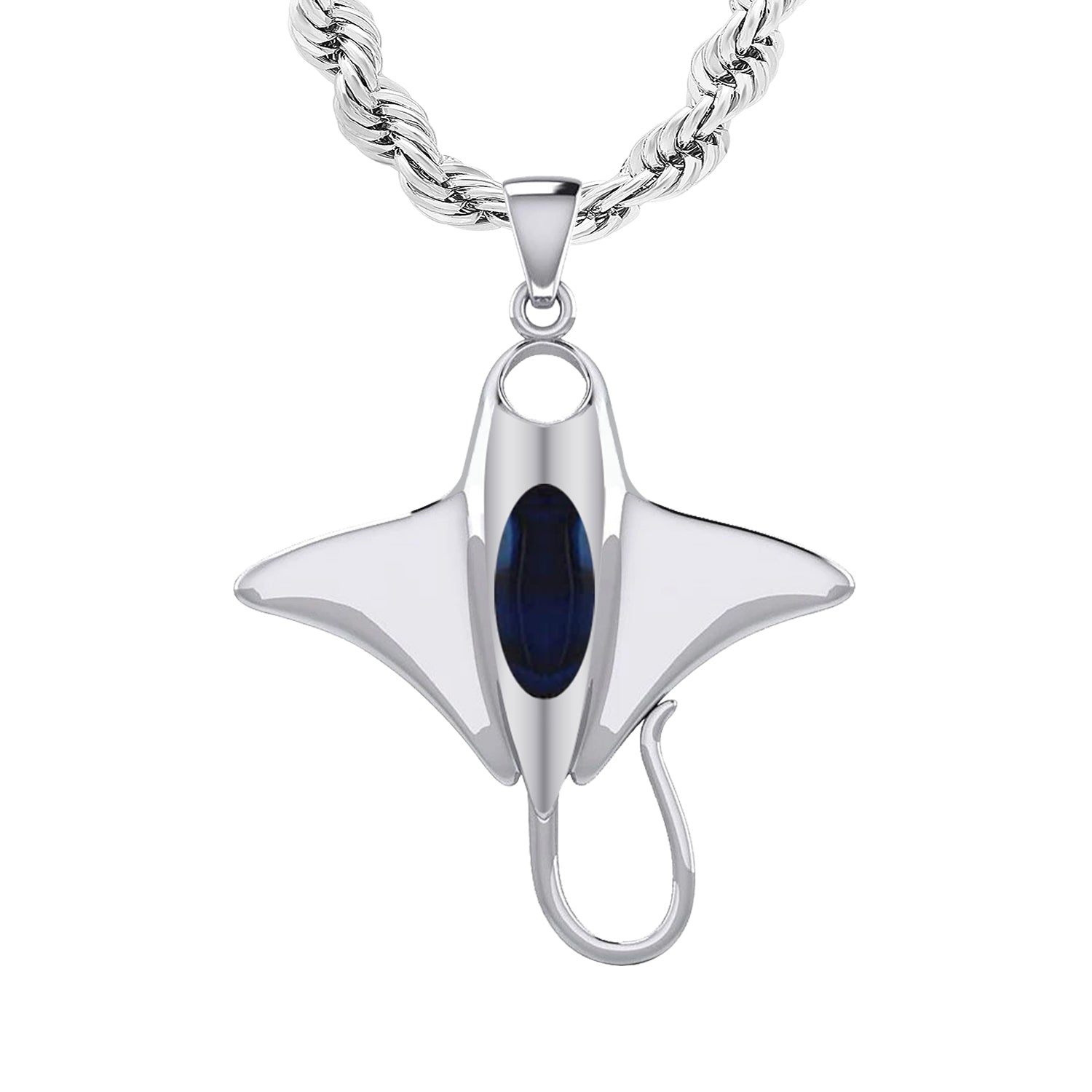 Silver Ray Necklace 