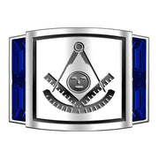 Men's Heavy Solid 10K or 14K Yellow Gold or White Gold Freemason Past Master Ring Band - US Jewels
