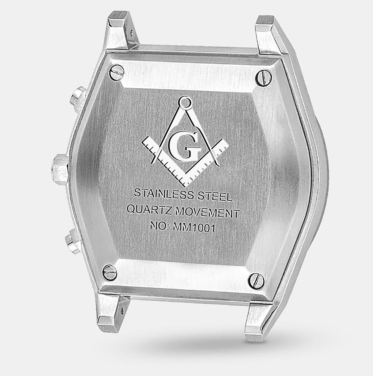 New Men's Stainless Steel Master Mason Masonic Chronograph Watch, 44mm - US Jewels