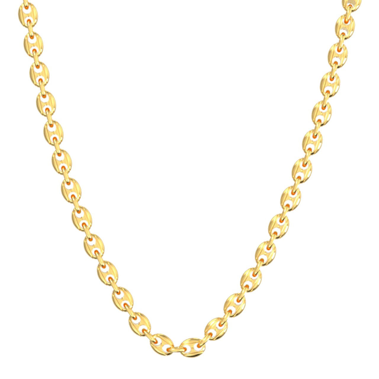 Derfor Disse Moralsk Curb Chain - Yellow Gold Miami Cuban Curb Necklace