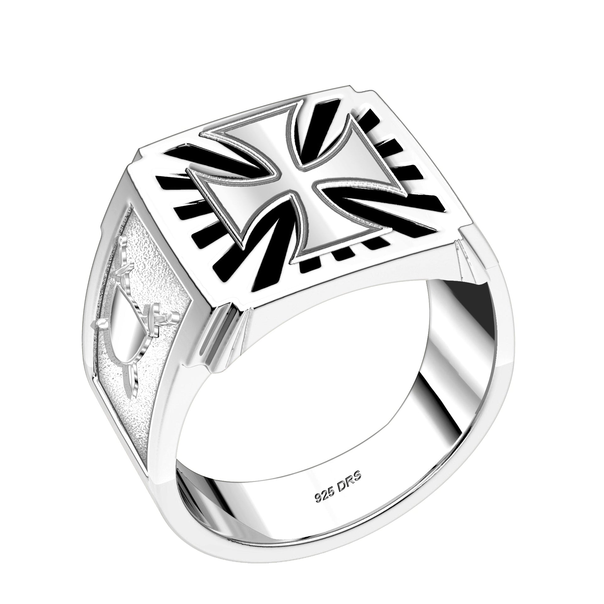 US Jewels Masonic Customizable Men's 10k or 14k Yellow Gold & White Gold Masonic Rings - US Jewels