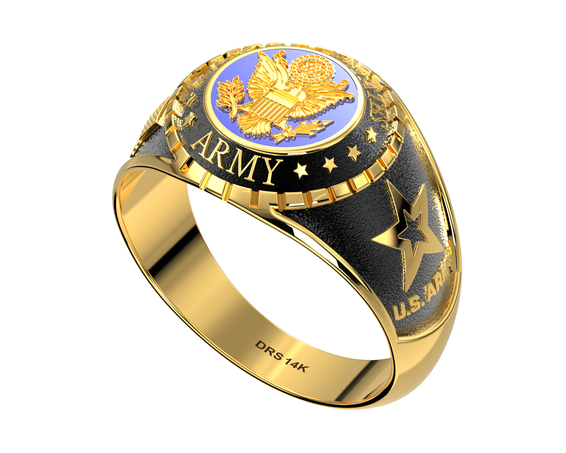 Us army gold online ring