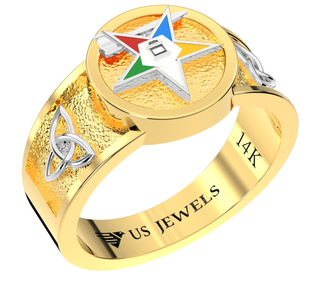 14k Gold Eastern Star Past Matron Ring for Women | US Jewels