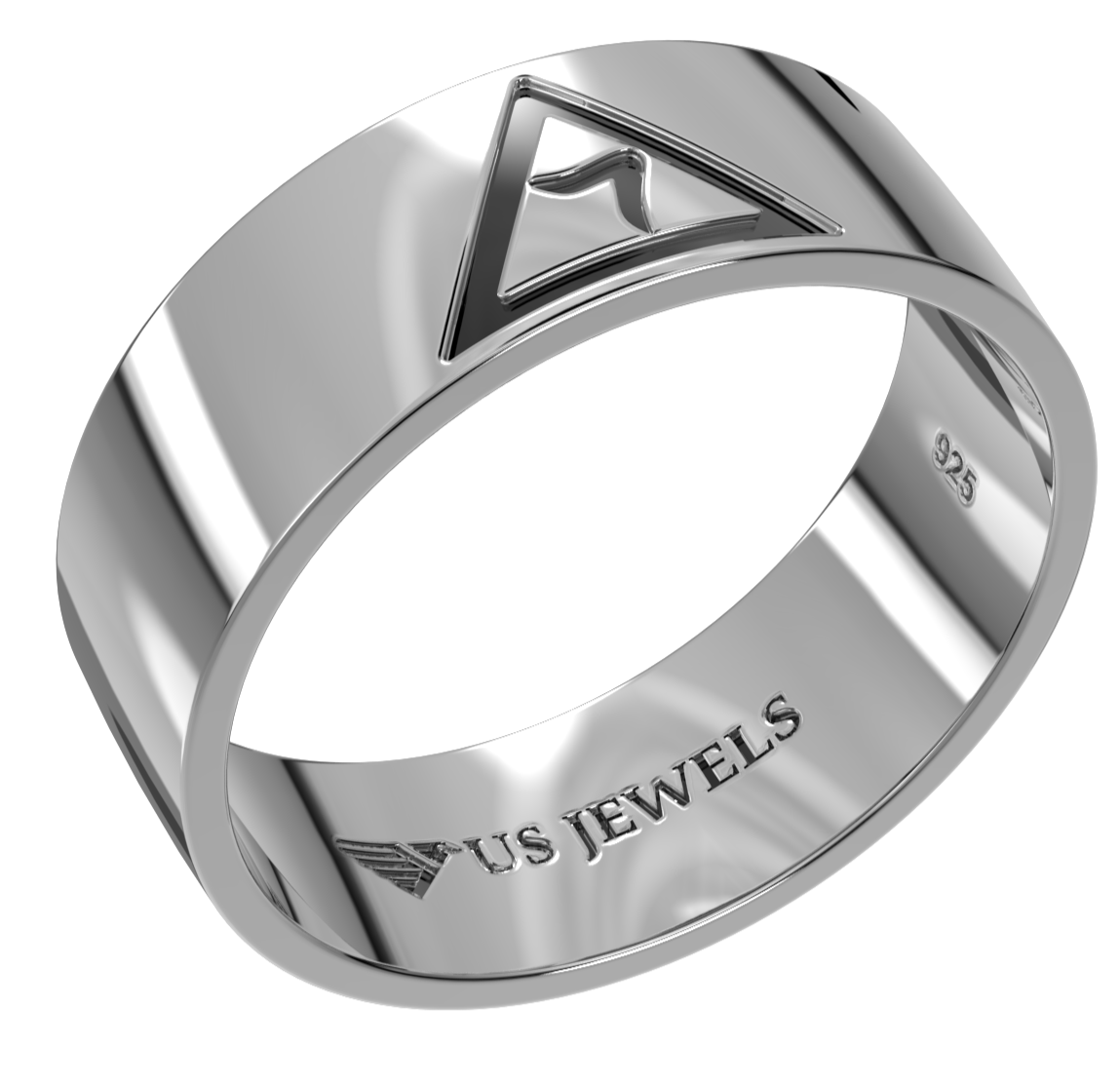 Customizable 925 Sterling Silver Scottish Rite 14th Degree Yod Masonic Ring