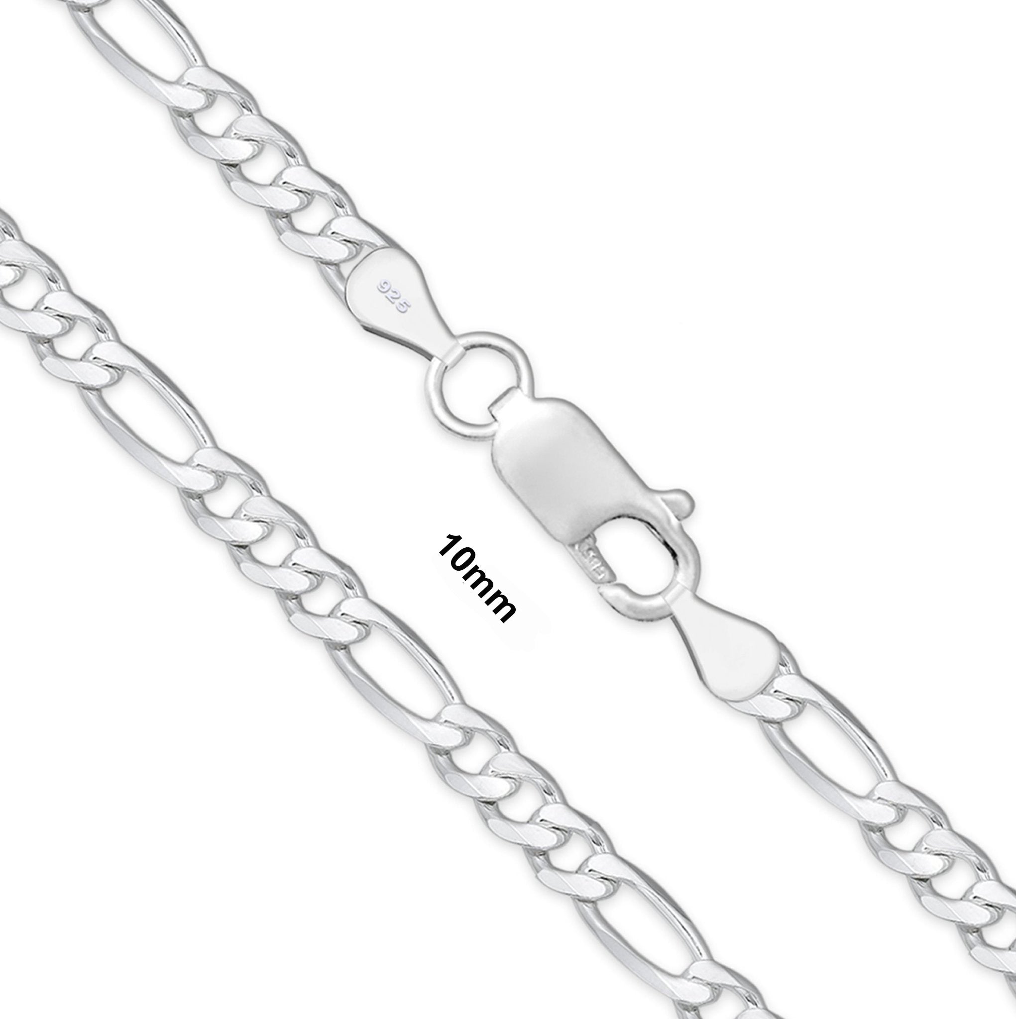 Mens figaro silver on sale chain