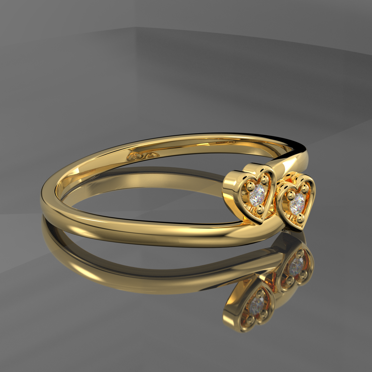 Dove | 18K Yellow Gold halo style engagement ring | Taylor & Hart