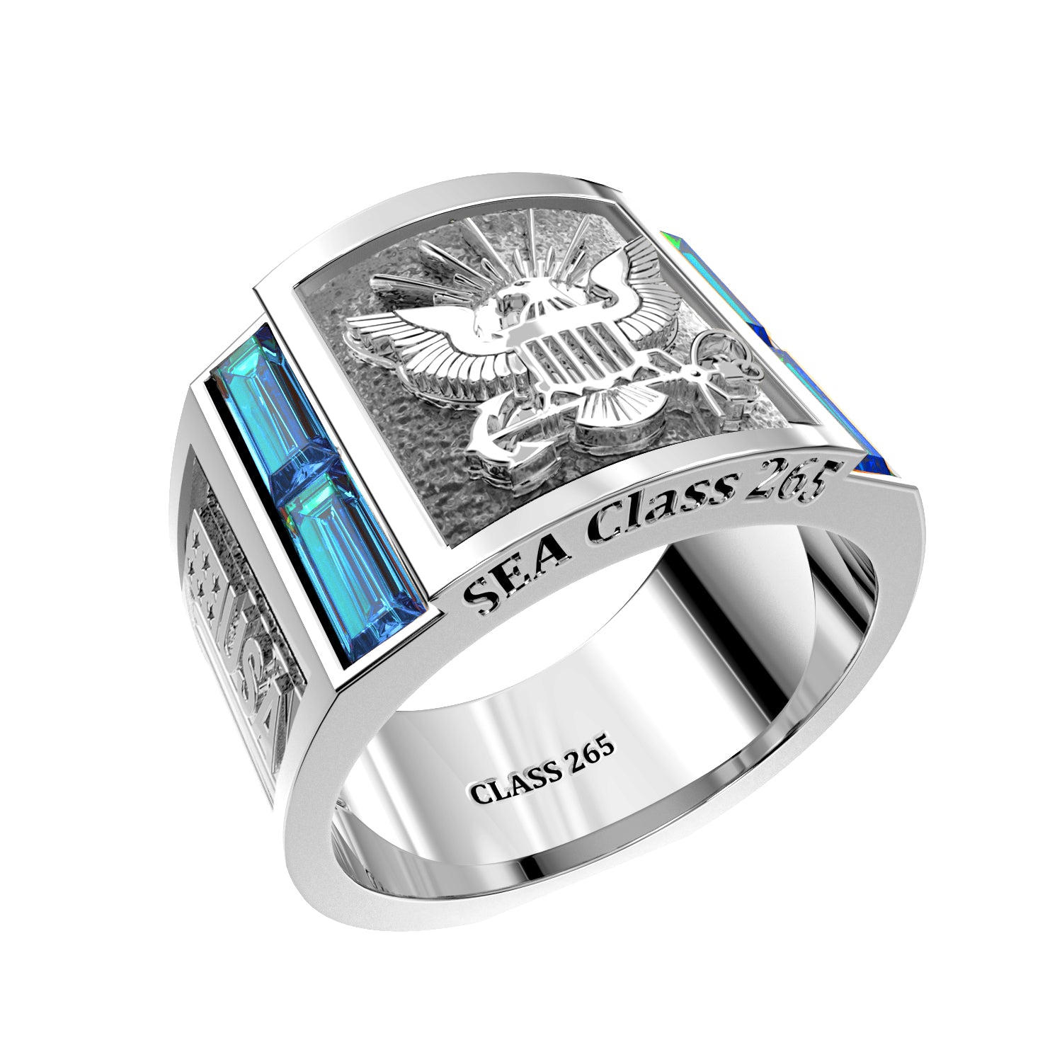 Personalized SEA US Navy Class Ring