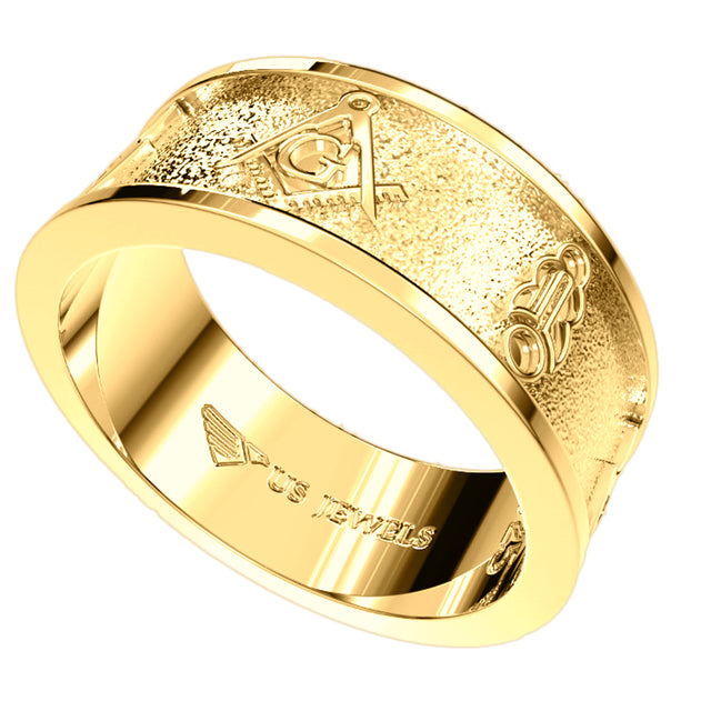 12x10 Antique Ruby Masonic Ring in 10kt Yellow Gold 12x10 Antique Ruby Masonic Ring in 10kt Yellow Gold