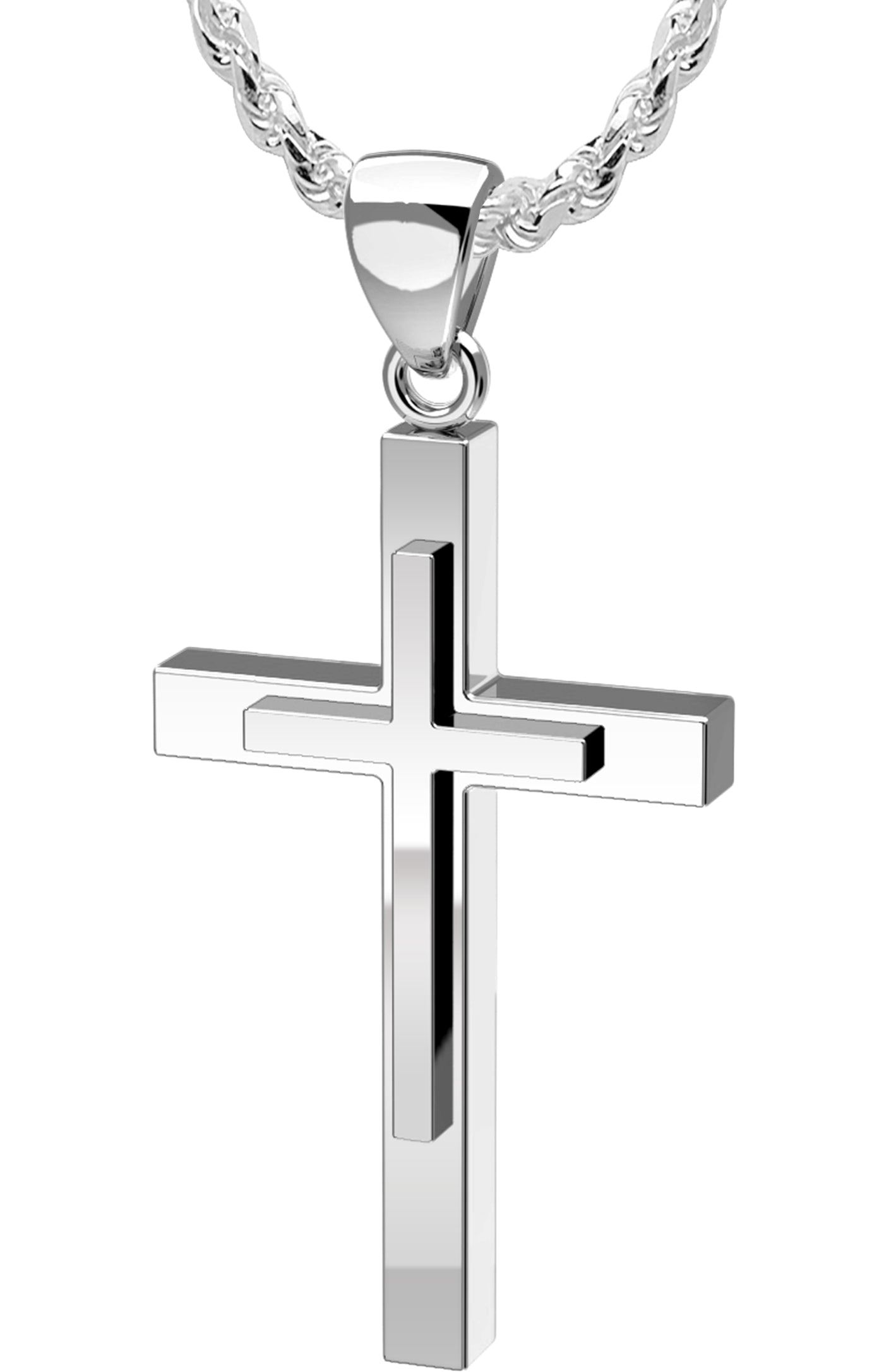 Luxury Fashion Jewelry Hollow Cross Pendant Trend Stainless Steel Cross  Pendant Necklace Men - China Cuban Chain and Jewelry price |  Made-in-China.com