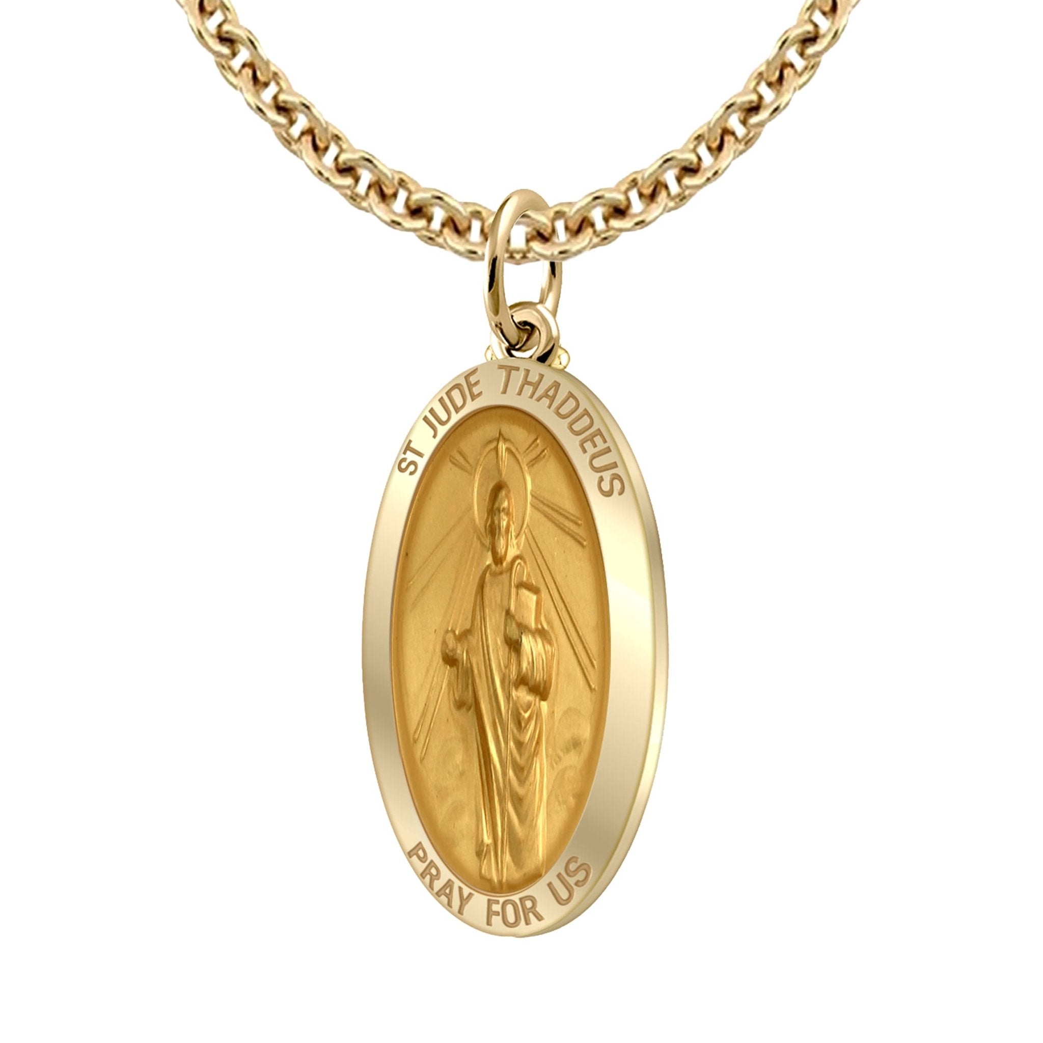 Accessories | 18k Gold Filled Saint Jude Necklace 2cadena Gold Filled De  San Judas 20 P83 | Poshmark
