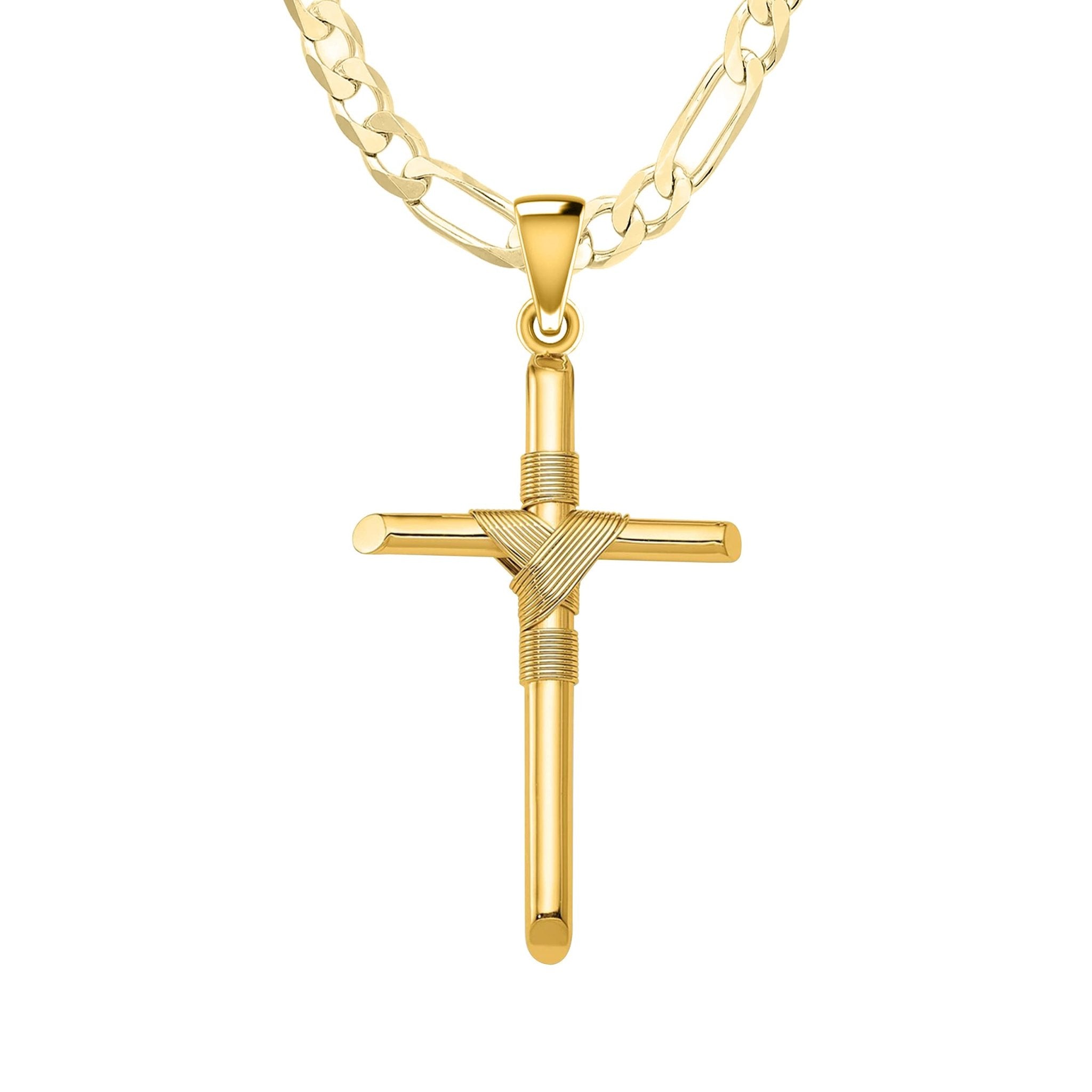 Gold chain with sale jesus cross