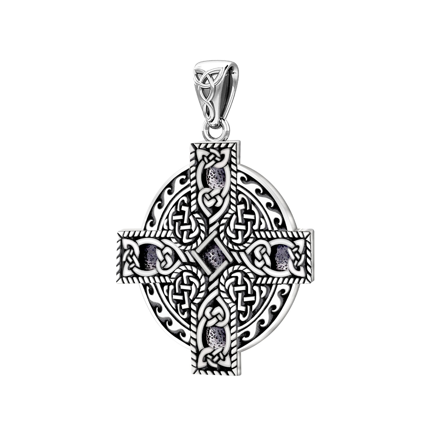 Silver Celtic Spiral Necklace 