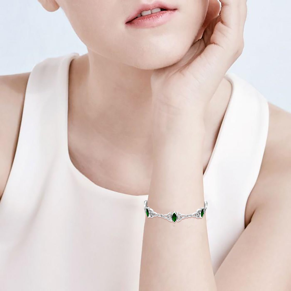 Raw Emerald Adjustible Bracelet | Santa Cruz Gems