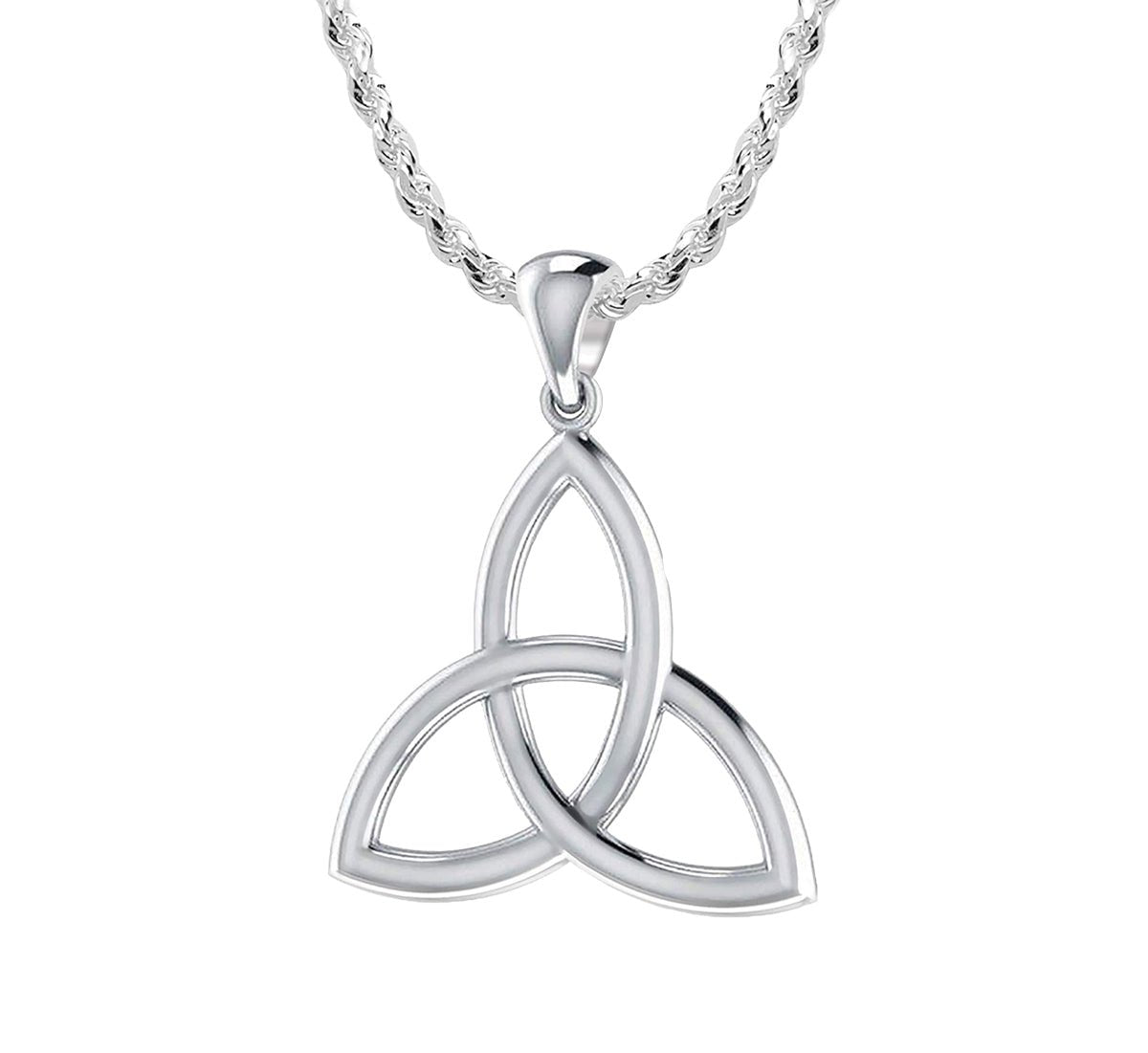 Knot Necklace - Pendant Necklace With Celtic Triquetra