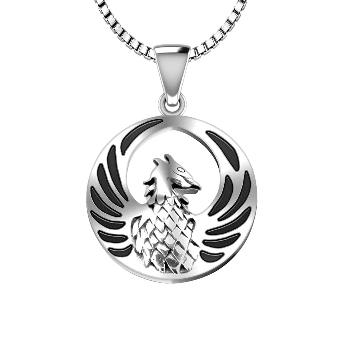 Winged Phoenix Pendant, Necklace 925 Silver, Mythical Bird Pendant, Phoenix  Bird Necklace, Phoenix Amulet, Ancient Greek Mythology Phoenix - Etsy