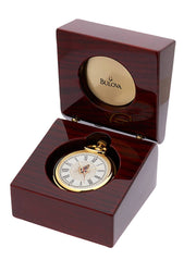 Bulova Gold Plated Masonic Past Master Pocket Watch and Matching Chain - US Jewels