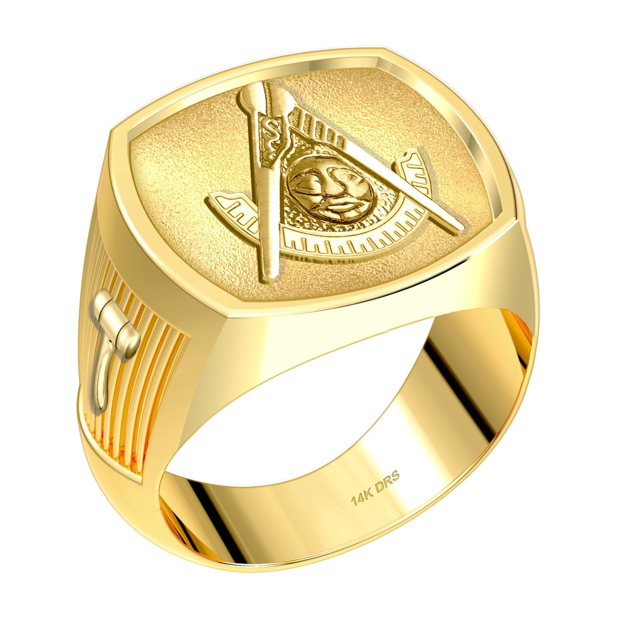 Past Master Ring Signet Ring Masonic Freemason Jewelry Master Mason Masonry  Sterling Silver 925 24k-gold-plated All Seeing Eye, Blue Enamel - Etsy
