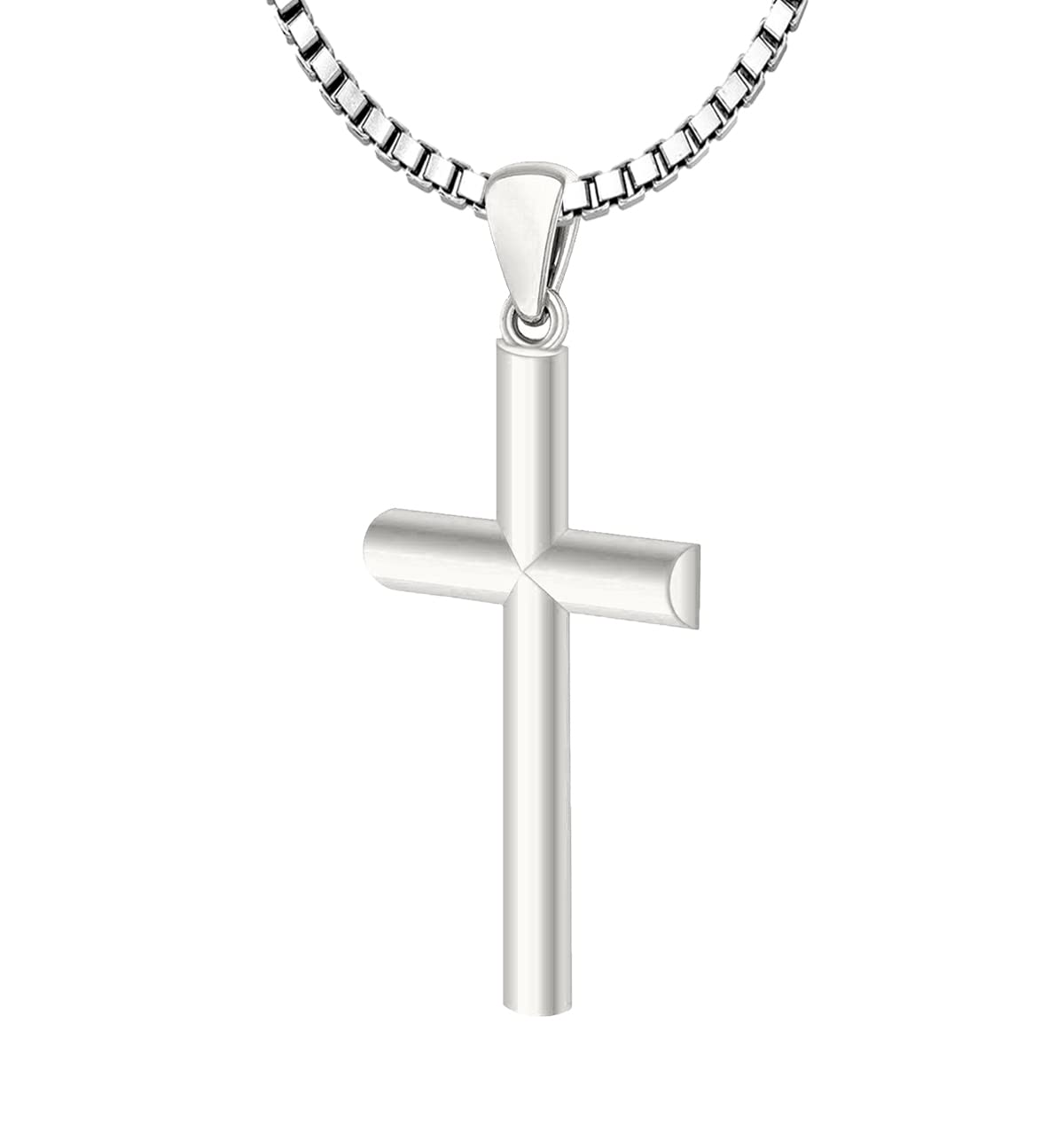 Heursel - Chopard white gold necklace with cross 'Happy diamonds'