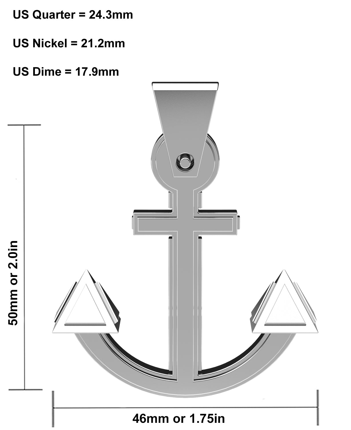 ByThiel newest Sterling Silver Nautical Sailing Anchor & Compass 29