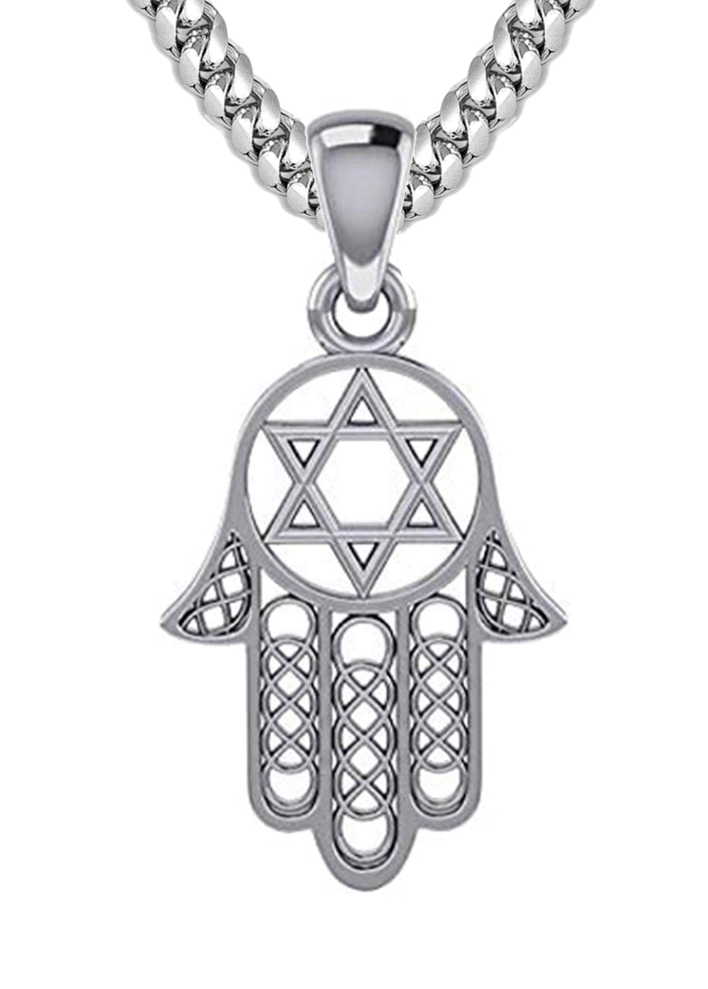 Hamsa on sale pendant silver