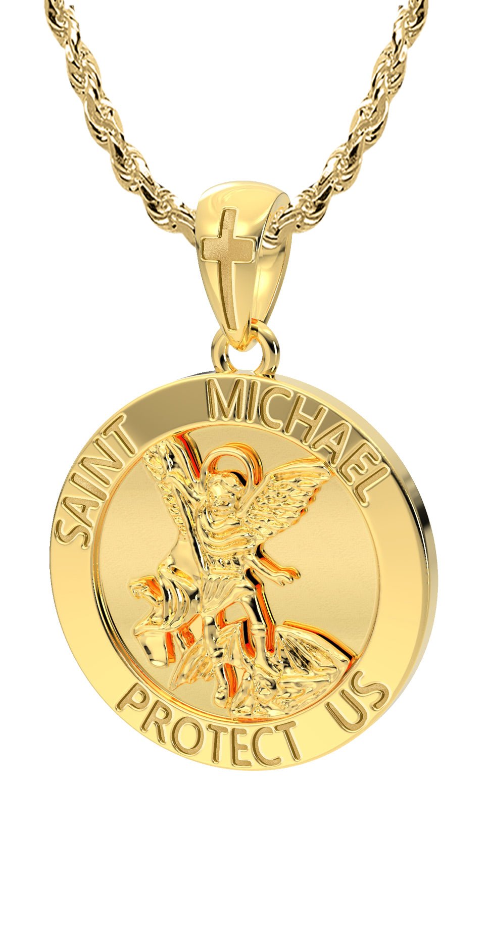 Amazon.com: True Faith Jewelry Sterling Silver St Michael Medal Patron Saint  Archangel Pendant Necklace, Religious Jewelry, 3/4-inch : Clothing, Shoes &  Jewelry