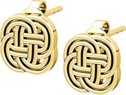 Stud Earrings Solid Gold Irish Celtic Endless or Love Knot