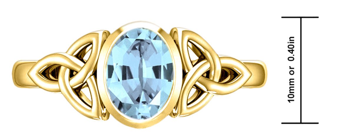 March birthstone rings in deals yellow gold