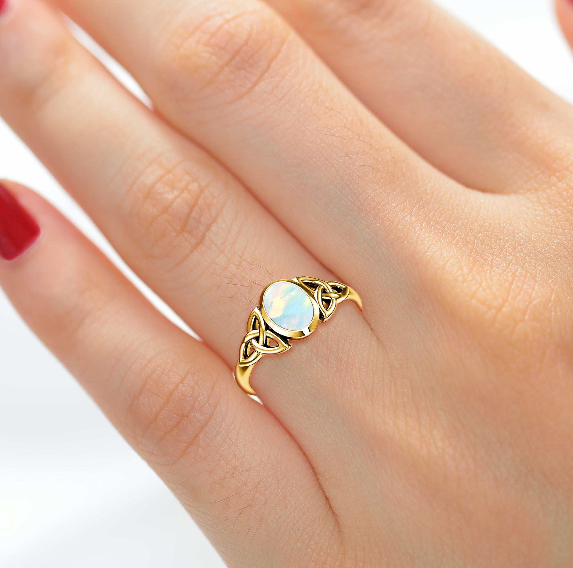 Opal shop birthstone ring