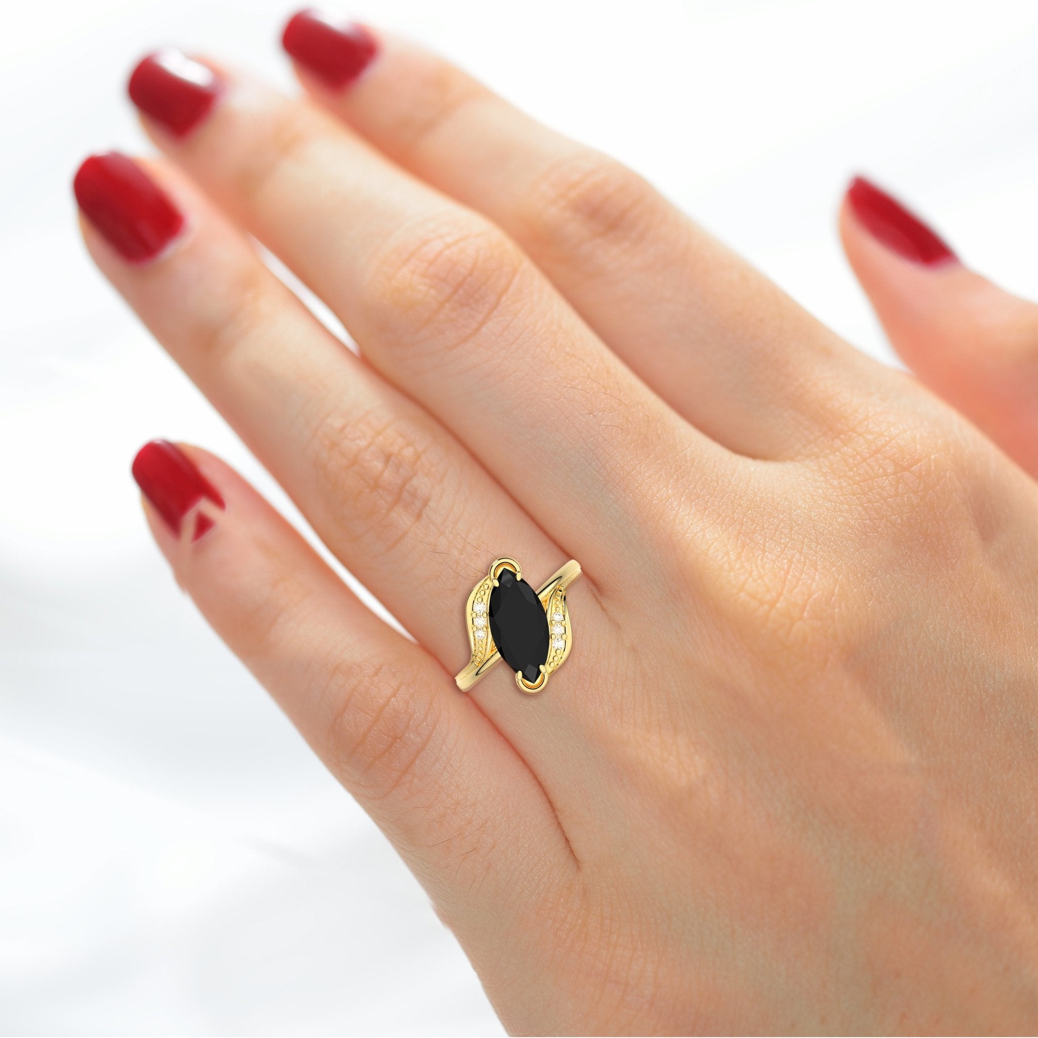 Marquise 2025 onyx ring