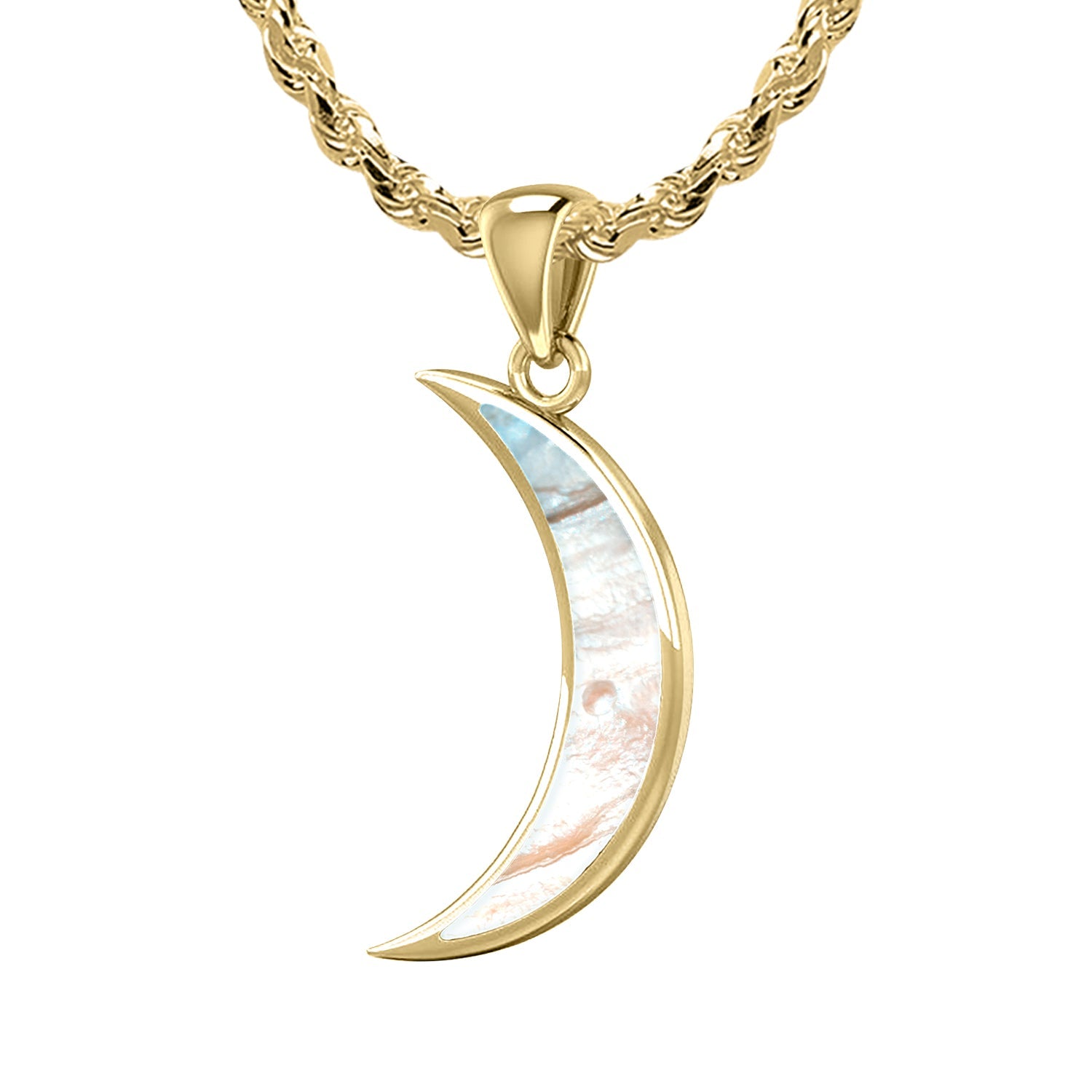 Silver Half Moon Necklace - Jewellery Online – www.indieandharper.com