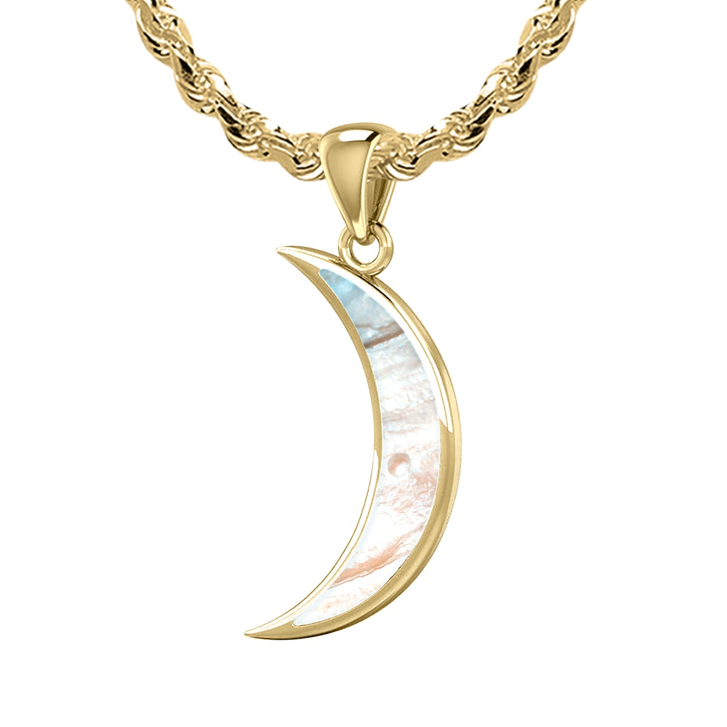 OAYAO Crescent Moon Necklace For Women, Gold Heart India | Ubuy