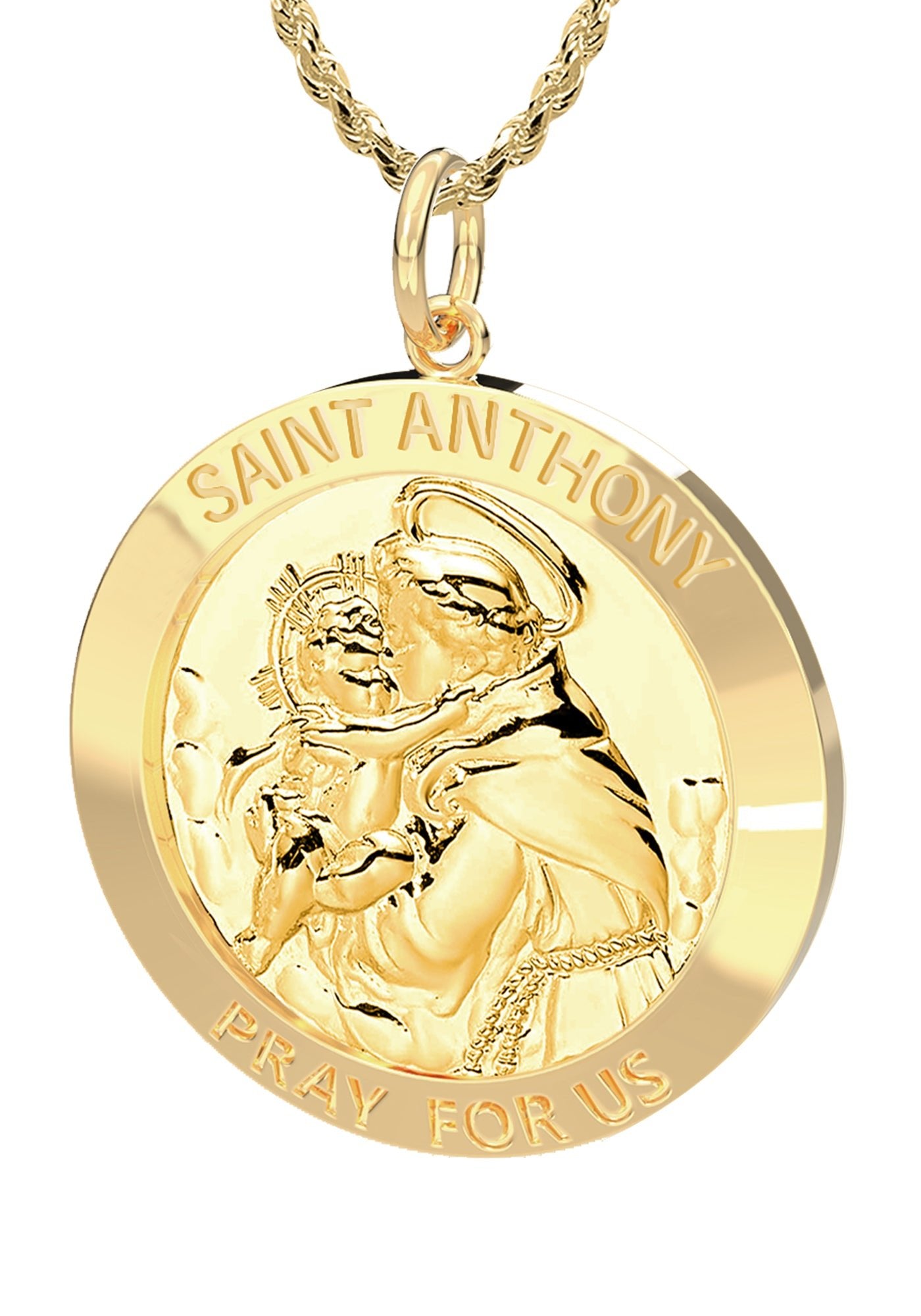 St anthony outlet pendant gold