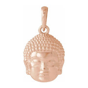 Ladies 14K Yellow, White, or Rose Gold Meditation Buddha Pendant - US Jewels