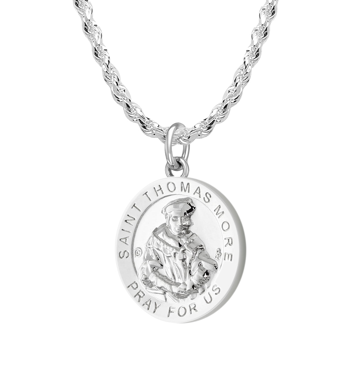 Patron Saint Thomas More Oval Sterling Silver Medal – The  Saint Thomas More Sterling Silver Medal main image 2