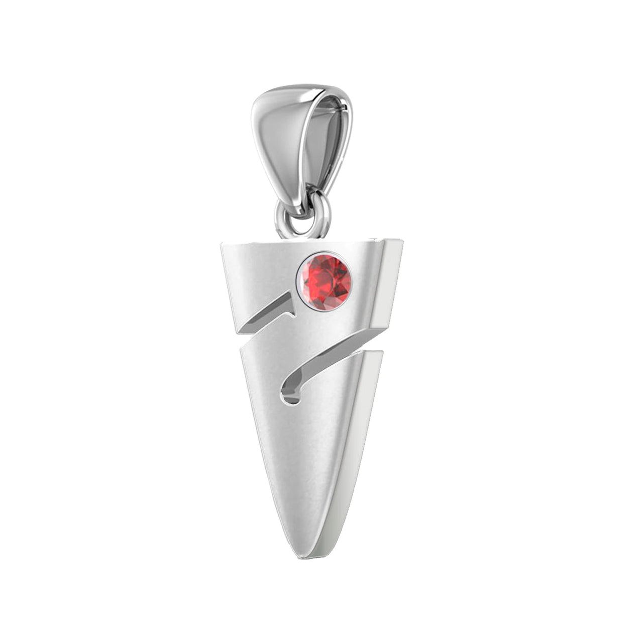 Ladies 925 Sterling Silver Cave Dive Line Arrow Nautical Pendant, 21mm - US Jewels