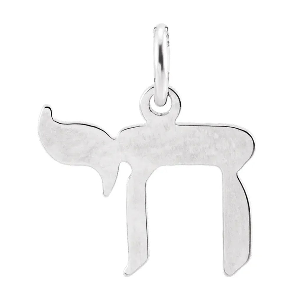 Ladies 925 Sterling Silver Chai Pendant - US Jewels