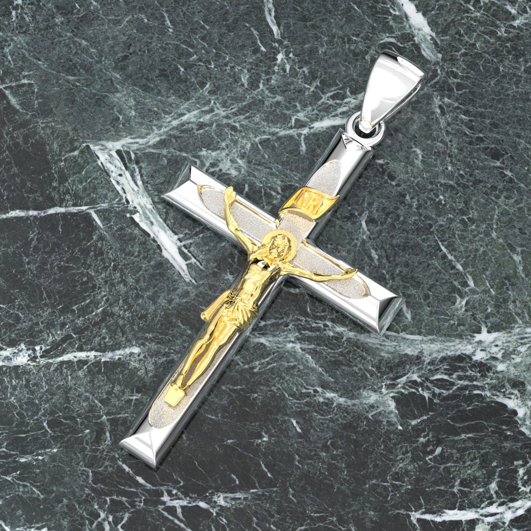 925 Sterling Silver Crucifix Pendant - The Blessed Crucifix