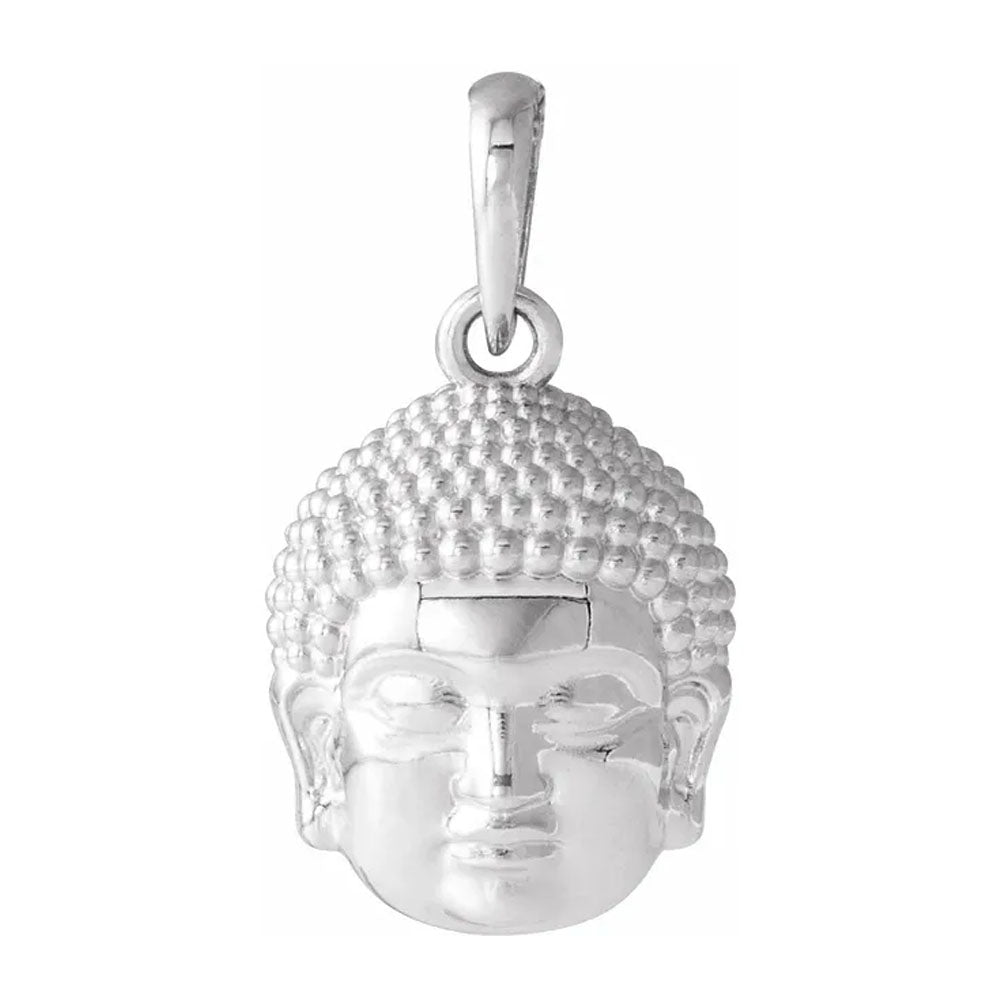 Ladies 925 Sterling Silver Meditation Buddha Pendant - US Jewels